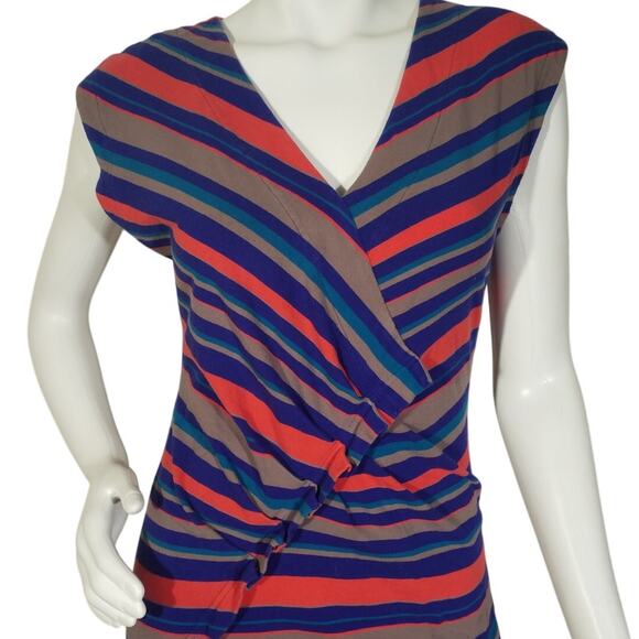 Marc by Marc Jacobs Striped Sleeveless Vneck Dress Size S - Picture 2 of 9